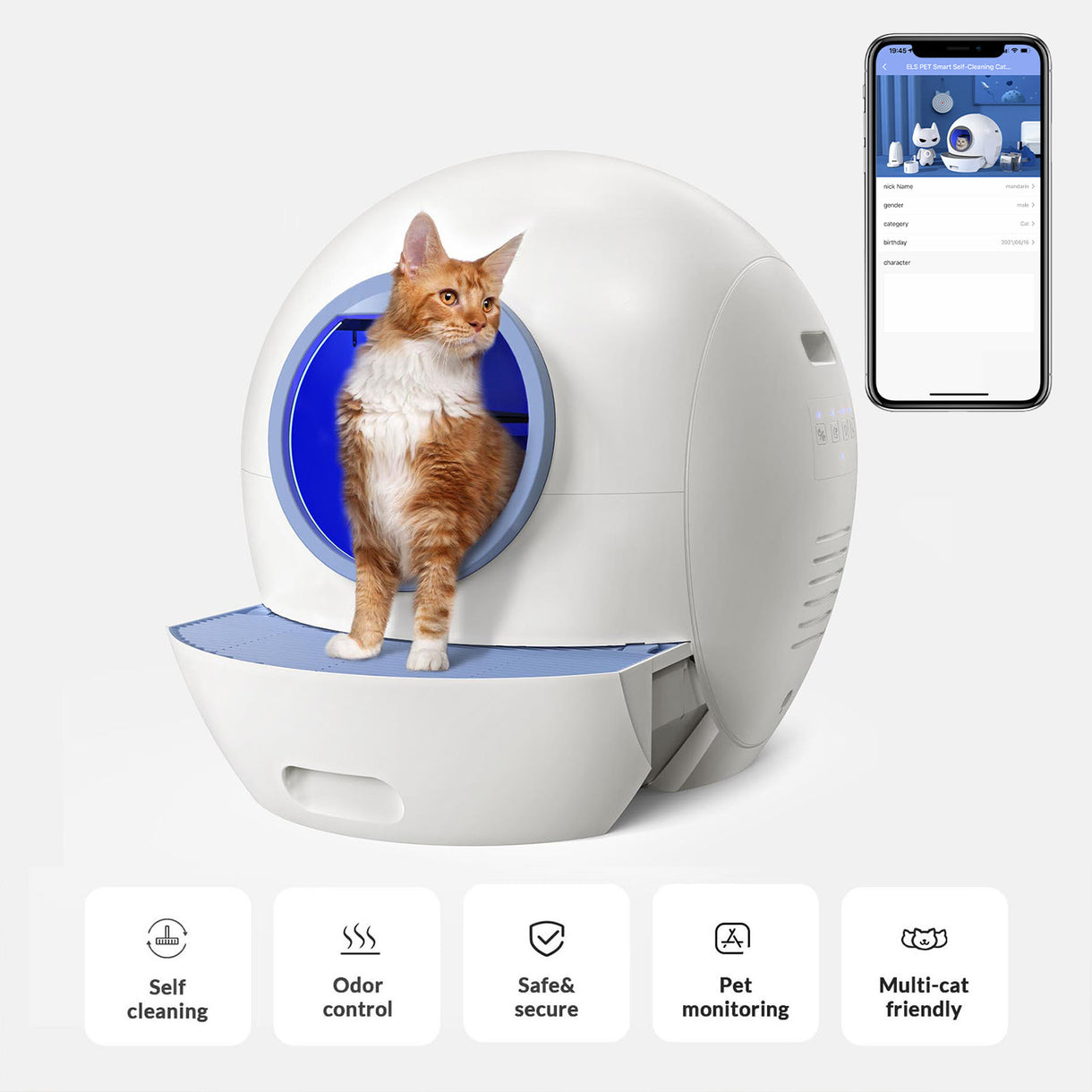 Spaceship 1 Automatic Litter Box